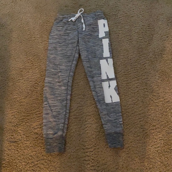 Victoria’s Secret Pink XS Gray Joggers - Picture 1 of 3